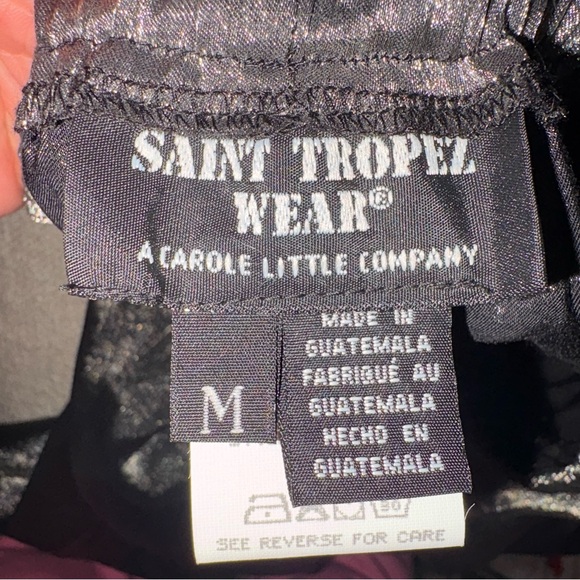 St. Tropez (A Carole Little Company) Metallic Wide Leg Vintage 1980’s Pants - Picture 2 of 6